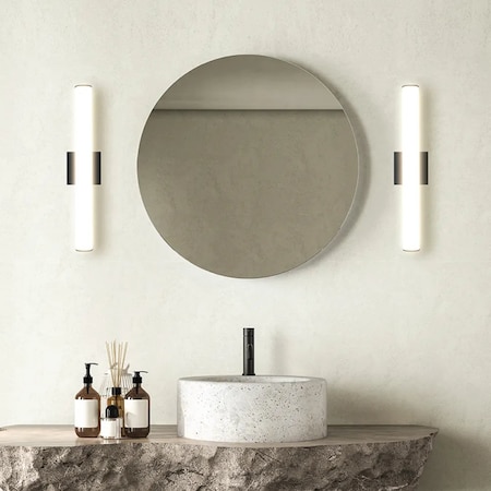 Euri Lighting Residential LED CA Compliant 24-Watt 2ft. Vanity Light 5 Color Selectable Dimmable - Brushed Nickel EIN-VL23BN-2000e